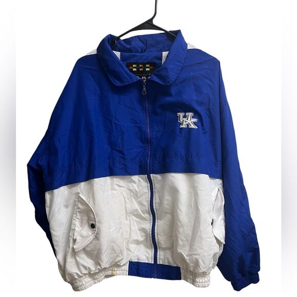 VTG Team Apparel NCAA Kentucky Wildcats Full Zip Nylon Windbreaker Jacket SZ XL - Picture 1 of 5